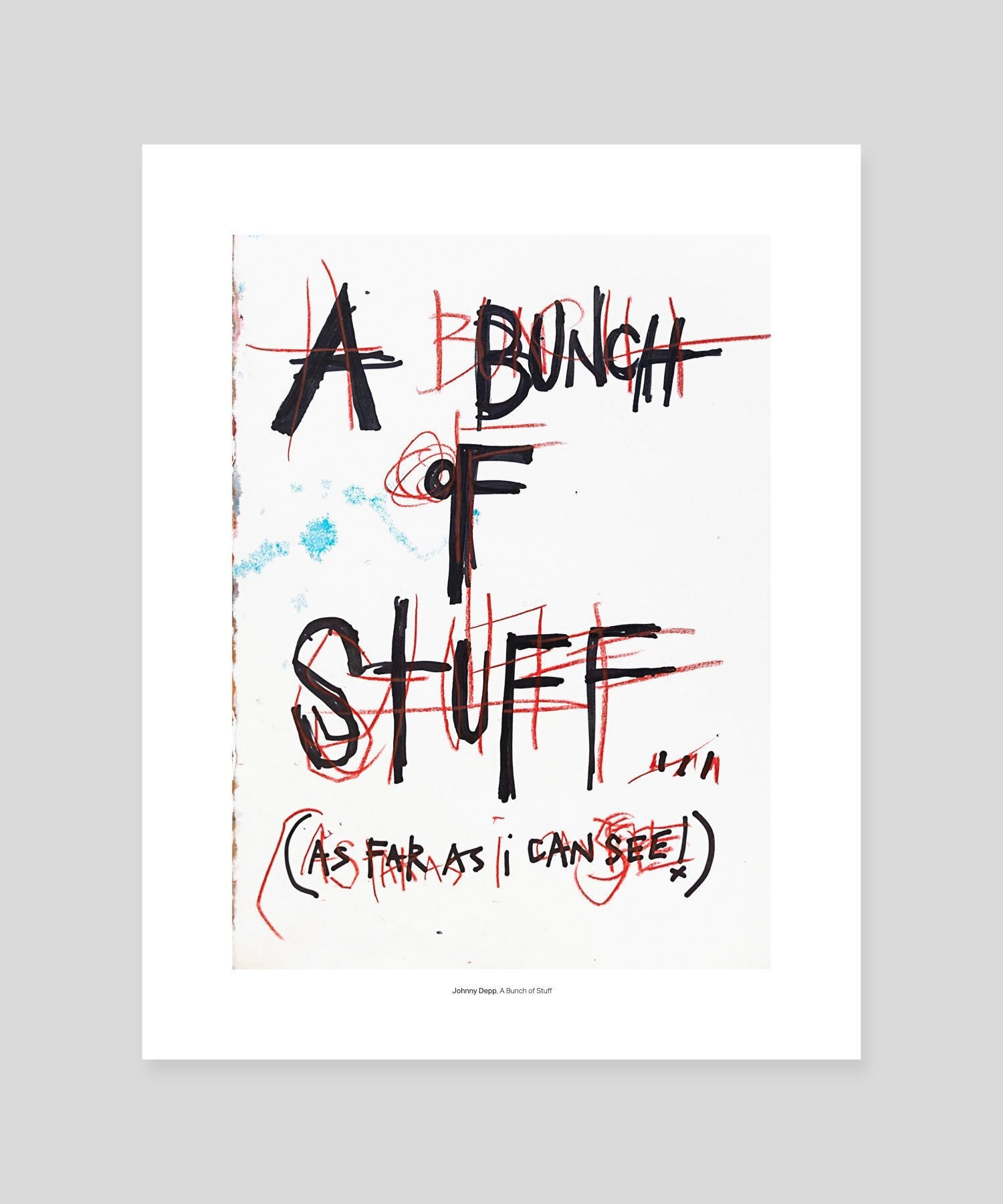 A Bunch Of Stuff | Mini Print | A Bunch Of Stuff By Johnny Depp