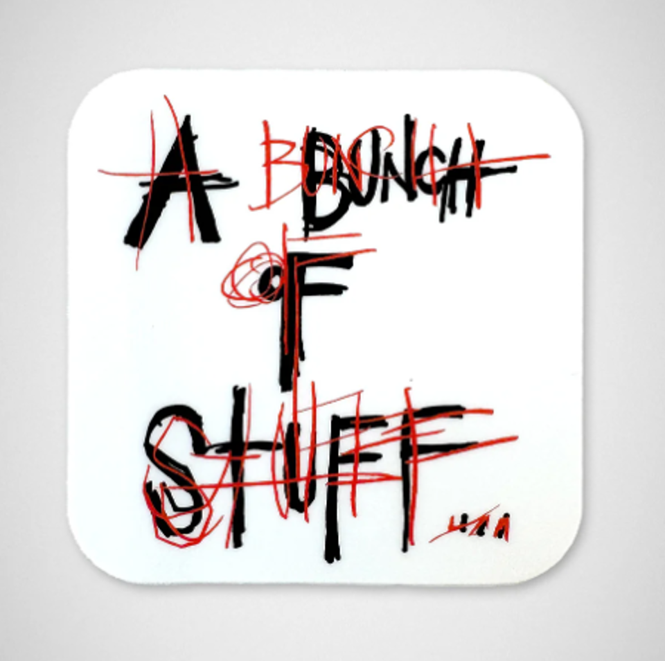 A Bunch of Stuff (White) - Sticker